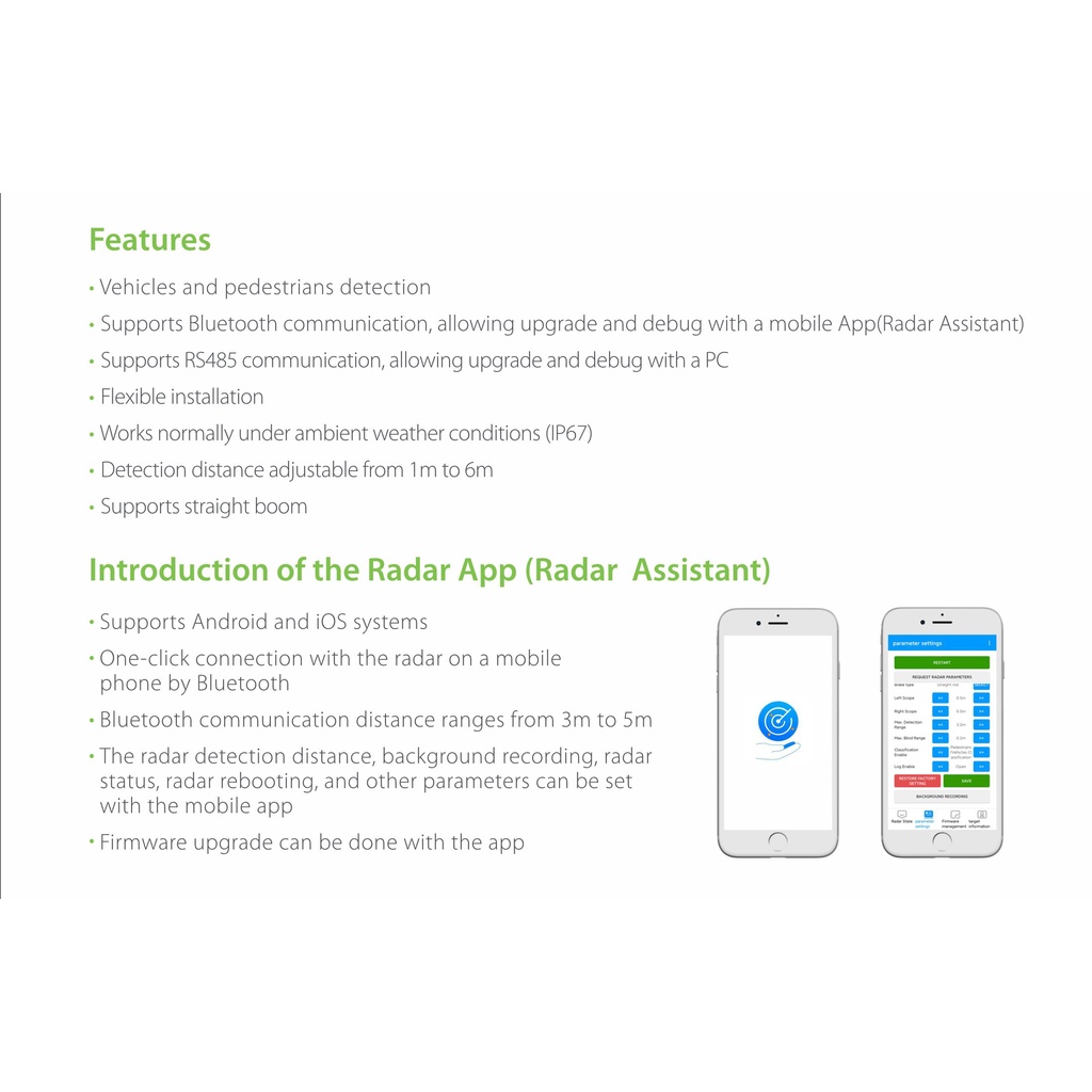 ZKTeco VR10 Pro เรดาร์เซ็นเซอร์ตรวจสอบวัตถุป้องกันไม้กั้นปิดตีรถใช้แทน ...