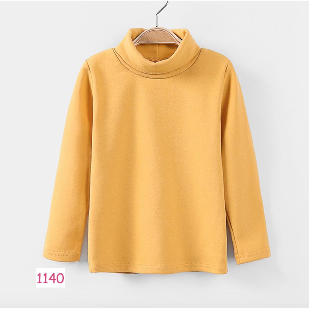 tlb-1140-เสื้อแขนยาวเด็กชาย-sweater-เสื้อยืดคอเต่า-สีเหลือง