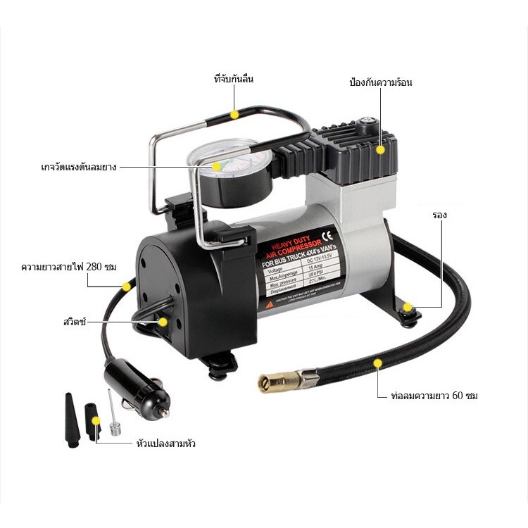 12vปั๊มลมไฟฟ้าติดรถยนต์-100psiปั๊มลมไฟฟ้าดิจิตอล-ปั๊มลมไฟฟ้า-ปั๊มลมติดรถยนต์-เครื่องปั๊มลมแบบพกพา-รุ่น-car-air-pump-ปั๊ม
