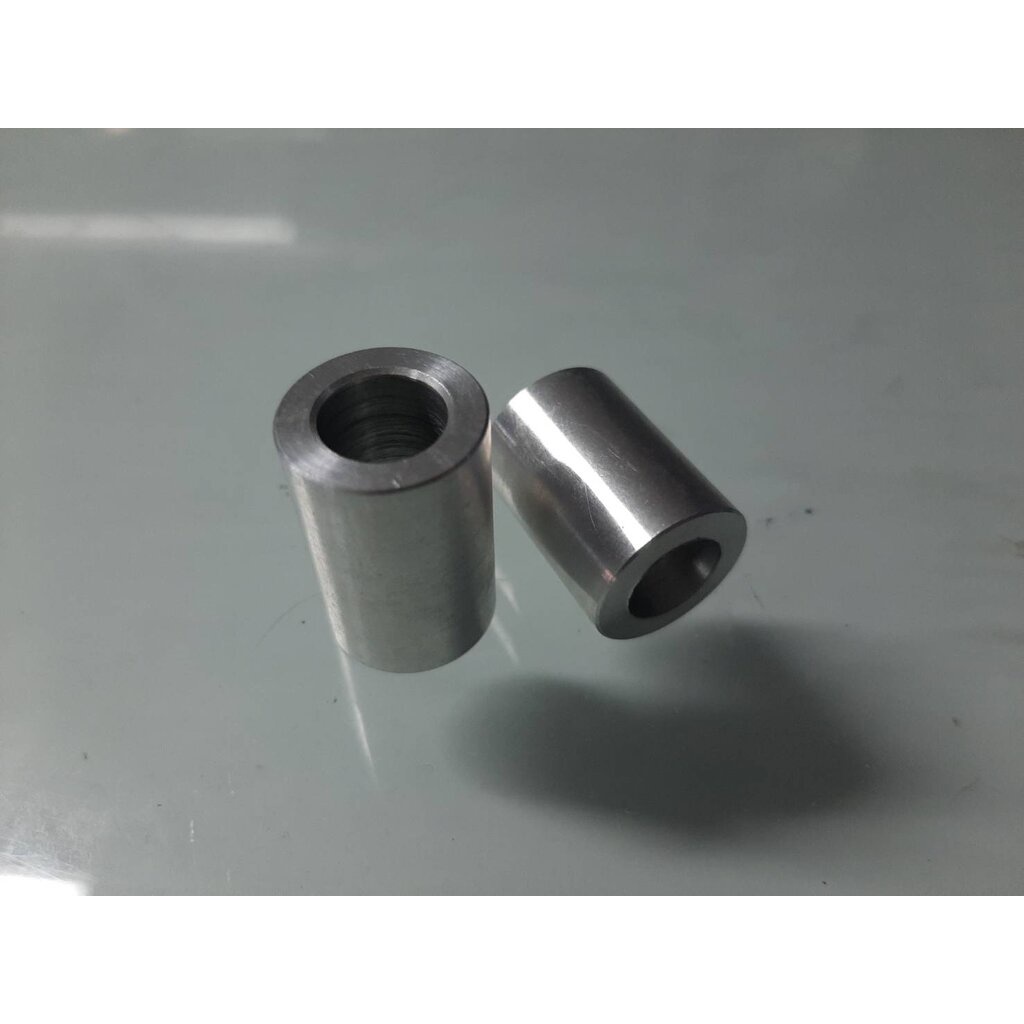 บูทอลูมิเนียมความโต-16-5mm-รูใน-10-mm-อลูมิเนียมเกรด-6061-t651-สีเงิน