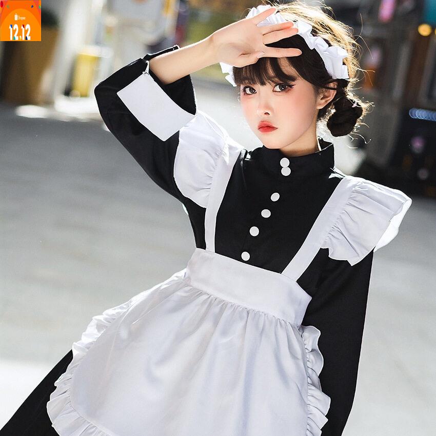 japanese-gothic-lolita-cosplay-costume-princess-dress-girl-maid-เครื่องแต่งกายคอสเพลย์-การ์ตูนอะนิเมะ