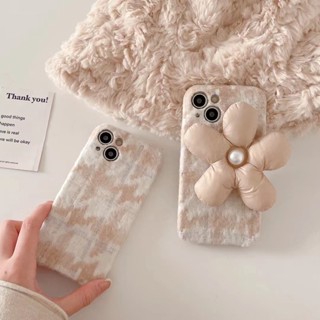 ✨ส่งเชือกเส้นเล็ก✨เคสไอโฟน 14 Pro Max 13 12 11 เคส for iPhone 14พลัส ดอกไม้ เรียบง่าย พกง่ายๆ การป้องกันการตก Case