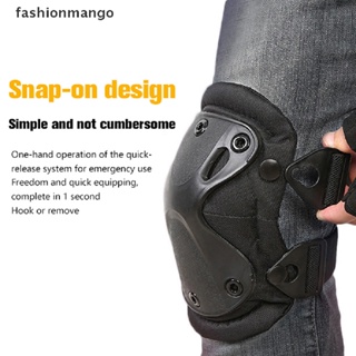 [fashionmango] ใหม่ พร้อมส่ง สนับเข่า อุปกรณ์ป้องกันเข่า สําหรับเล่นกีฬากลางแจ้ง 4 ชิ้น ต่อชุด