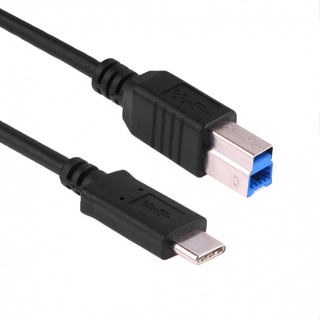 Cy Chenyang สายเคเบิลเชื่อมต่อ USB-C USB 3.1 Type C ตัวผู้ เป็น USB มาตรฐาน B ตัวผู้ สีดํา สําหรับ MacLaptop