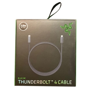 Razer Thunderbolt 4 Cable 2.0m (Black) - Active Cable, 40Gb/s, 8K, 100W Charging