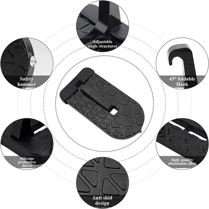 gantungan-2in1-ที่แขวนเท้าเหยียบ-ที่แขวนประตูรถ-ขั้นบันได-ตะขอหลังคารถ