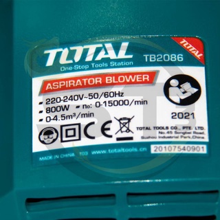 total-เครื่องเป่าลม-ดูดฝุ่น-ไฟฟ้า-800-วัตต์รุ่นtb2086-พร้อมอุปกรณ์ใช้งานครบชุด