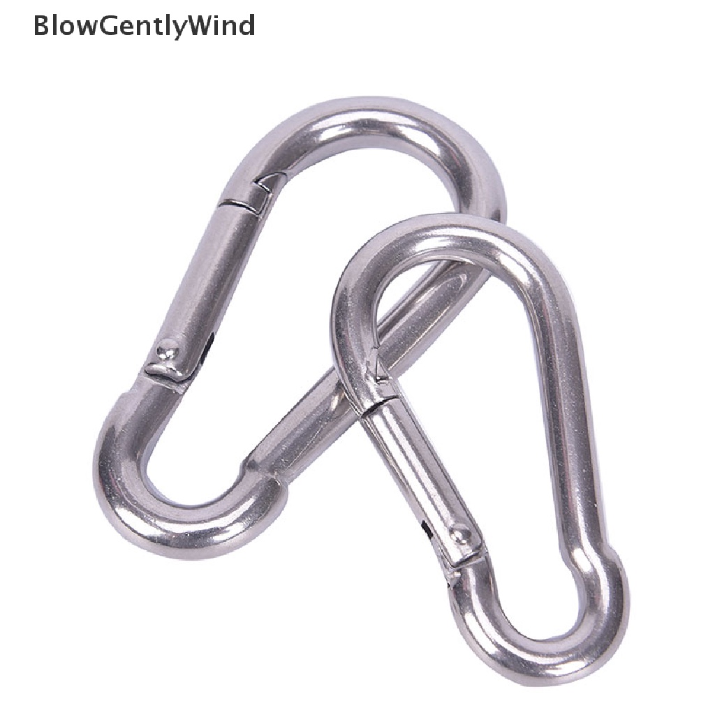 blowgentlywind-พวงกุญแจตะขอคาราบิเนอร์-สเตนเลส-304-แบบสปริงล็อกเร็ว-bgw