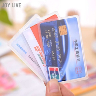 สินค้า Joy Live ผู้ถือบัตรโปร่งใสพีวีซีแนวตั้งปลอกหุ้มการ์ดป้องกันสำหรับกระเป๋าเงินส่วนใหญ่