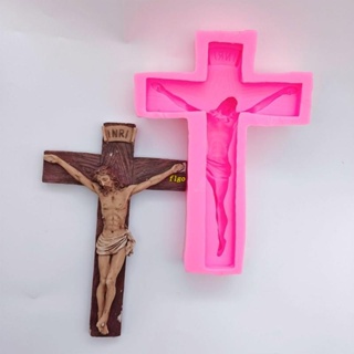 Flgo แม่พิมพ์เรซิ่นอีพ็อกซี่ รูปพระเยซู สําหรับทําจี้คริสตัล งานฝีมือ DIY