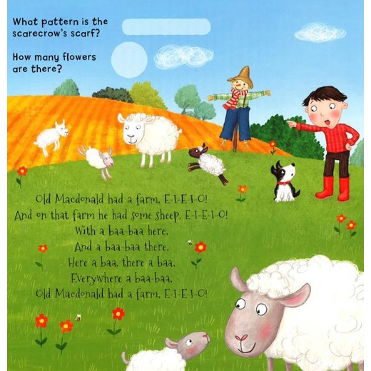Old Macdonald Had a Farm Sticker Playbook + 50 reusable vinyl stickers ...