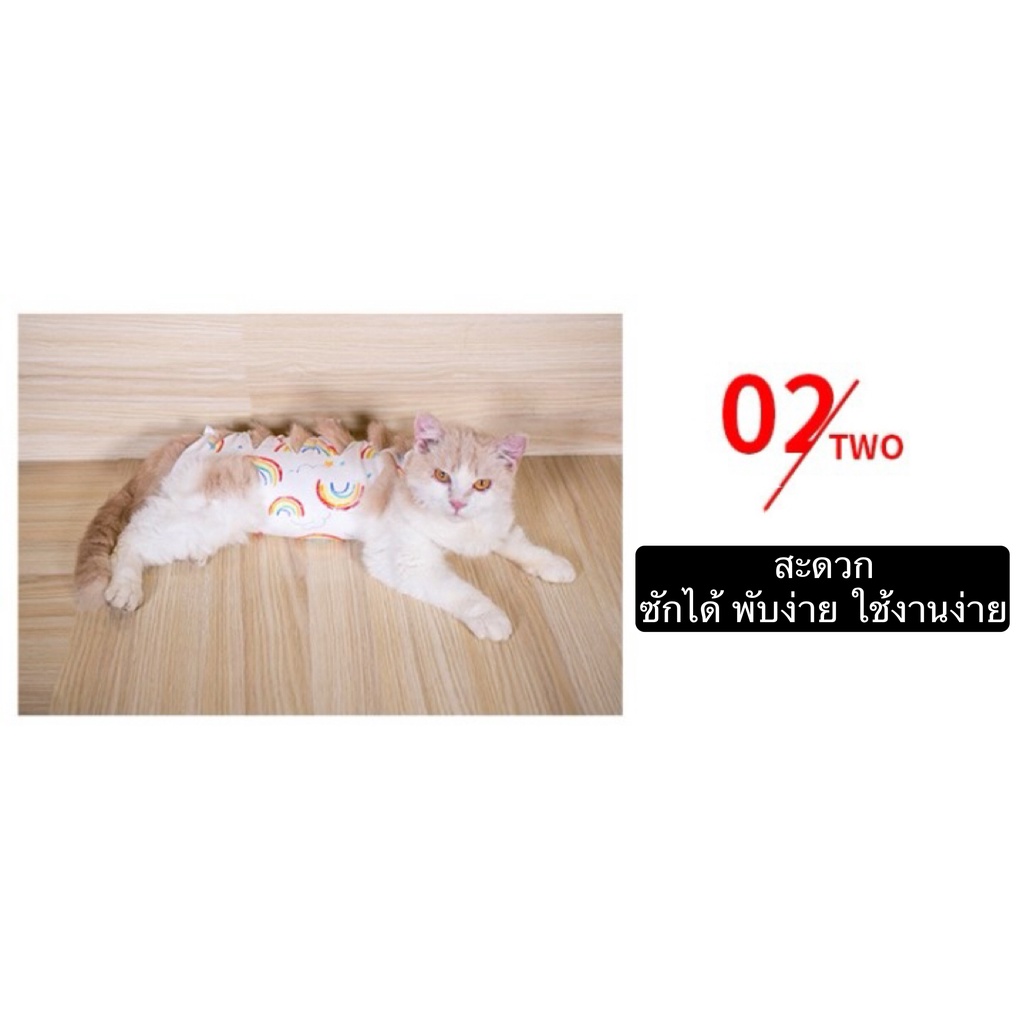 bn-355-ชุดกันเลียแผลสัตว์เลี้ยง-สุนัข-แมว-ชุดหลังผ่าตัดหมา-ชุดแมว-เสื้อหมา-ราคาถูก-พร้อมส่ง