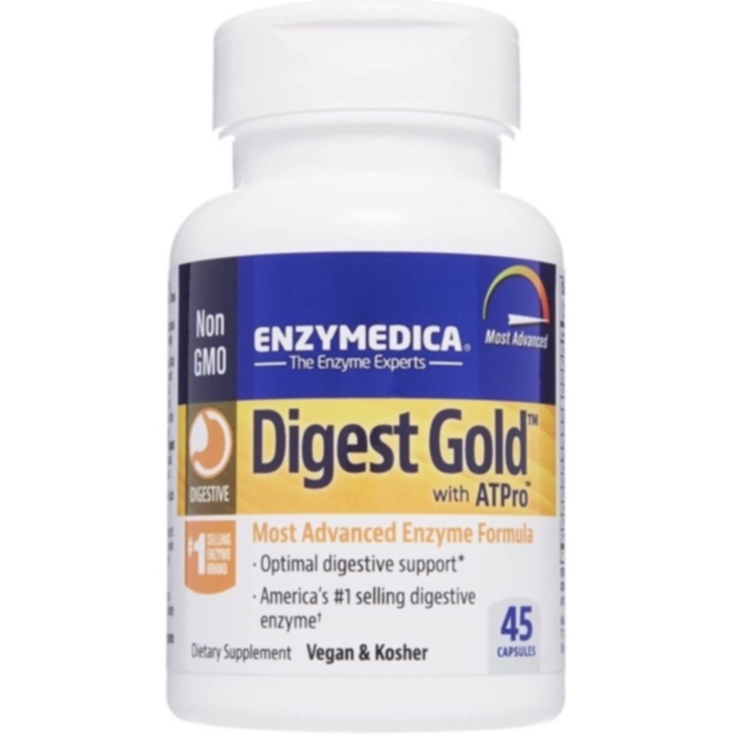 ภาพหน้าปกสินค้าEnzymedica Digest Gold+ with ATPro 45 Capsules ลดอาการท้องอืด ลดก๊าซในท้อง ท้องผูก เอนไซม์ย่อยอาหาร Digestive Enzyme จากร้าน wiwanya บน Shopee