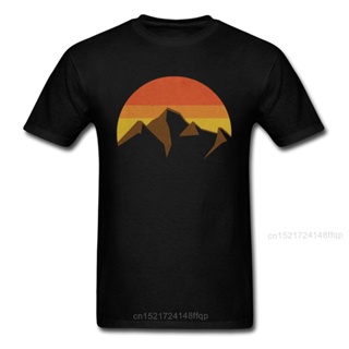 [COD]เสื้อยืดลําลอง พิมพ์ลาย Peaks Summits Sunset สีดํา สไตล์คลาสสิก สําหรับผู้ชาย HAepmm78PMbpob29