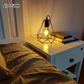 JIASHI LED Eye Protecties Desk โคมไฟข้างเตียงโคมไฟกลางคืนโคมไฟห้องนอนห้องนั่งเล่นห้องนั่งเล่นโคมไฟ E27-LED หลอดไฟ