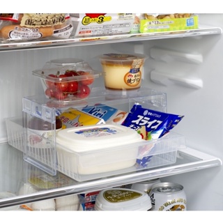 Inomata ที่กั้น ที่แบ่งช่องเก็บของ สำหรับจัดระเบียบในตู้เย็น แบบโปร่งใส
