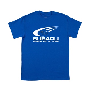 SUBARU IMPREZA WORLD RALLY T SHIRT เสื้อยืด คอกลม แรลลี่ ซูบารุ ผ้า COTTON 100% SIZE M - 3XL