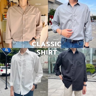 About Boy CLASSIC SHIRT เสื้อเชิ้ตผู้ชาย สไตล์เกาหลี