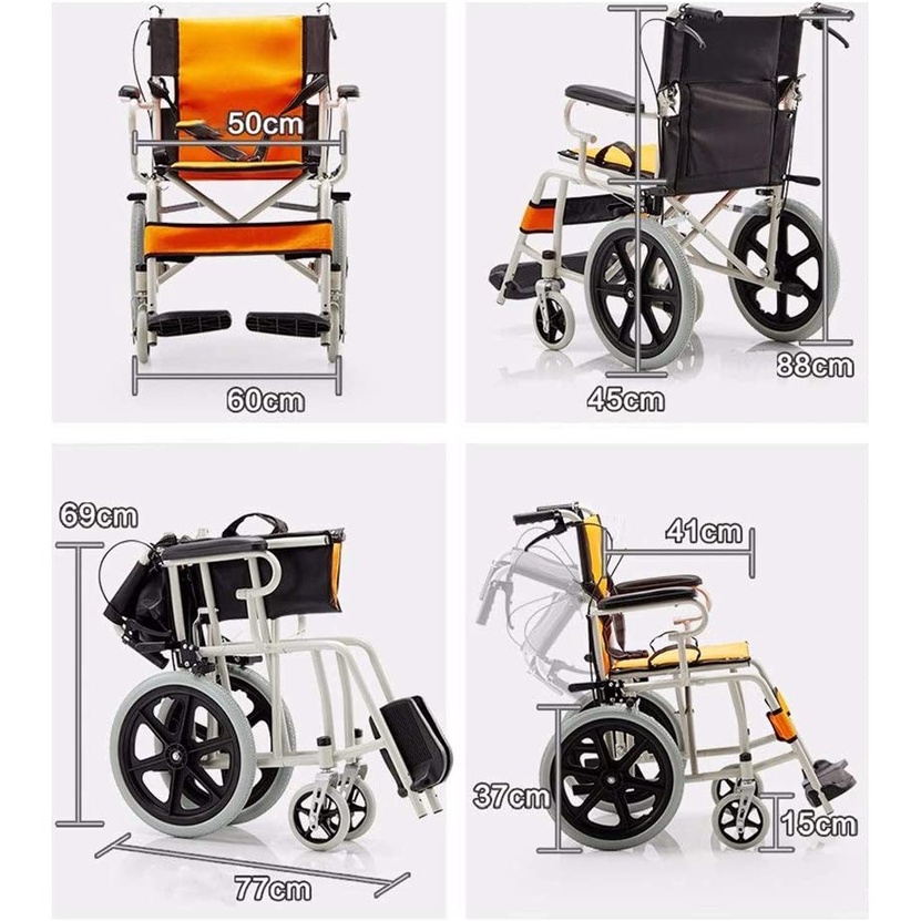 wheelchair-รถเข็นผู้ป่วย-วีลแชร์-พับได้-พกพาสะดวก-ทำจากเหล็กกล้าเคลือบคาบอนอย่างดี-แข็งแรง-ทนทาน