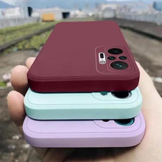 เคสโทรศัพท์มือถือซิลิโคน แบบนิ่ม ทรงสี่เหลี่ยม ป้องกันเลนส์ สําหรับ OPPO A15 A15S A16 A16K A5 A9 2020 A74 A54 4G 5G กันกระแทก สีแคนดี้ แฟชั่น สําหรับ