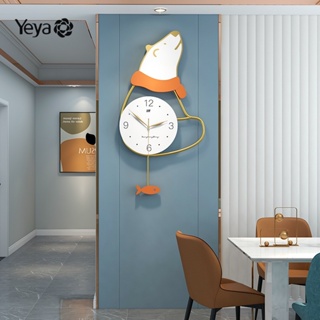 YEYA บุคลิกภาพ ที่ทันสมัยห้องนั่งเล่น ที่เรียบง่ายห้องรับประทานอาหาร ที่ทันสมัยนาฬิกาแขวนผนังบ้านการตก แต่งนาฬิกาติดผนัง