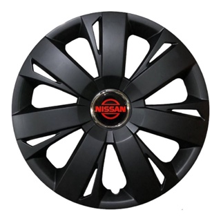 Wheel Cover ฝาครอบกระทะล้อ มี สีดำ ขอบ R 15 นิ้ว ลาย NISSANแดง wc7 (1 ชุด มี 4 ฝา) **มาร้านนี่จบในที่เดียว**