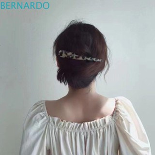 Bernardo กิ๊บติดผมหางม้า ลายเสือดาว ปากเป็ด หรูหรา เรียบง่าย สําหรับผู้หญิง