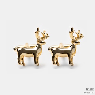 Gold Deer Cufflink-กระดุมข้อมือกวางทอง