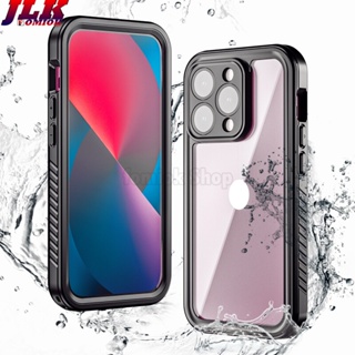 [JLK] IP68 Super Waterproof Underwater Diving Swimming Phone Case for iPhone 14/13/12/11 Pro Max Mini XS XR X 14Plus Cover Surfing/Seaside/Snorkeling/Diving