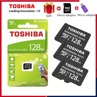 การ์ดหน่วยความจํา Toshiba TF M203 Micro SDHC MicroSDXC4GB 512GB 64GB 128GB U1 Class10 UHS-1 100MB