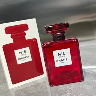 [🎀100%สปอตของแท้ ✅จัดส่งที่รวดเร็ว] Chanel No 5 LEau Red Edition EDT &amp; No 5 EDP Red Edition 2ml/5ml/10ml