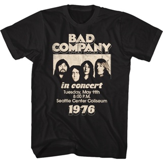 In Concert Bad Company T-Shirt เสื้อทหาร เสื้อยืดแฟชั่น เสื้อยืดถูกๆ