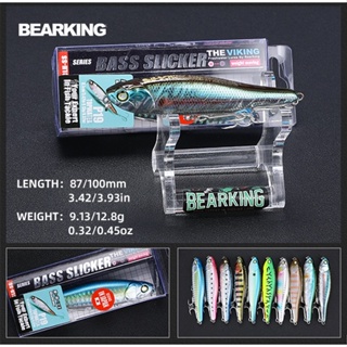 Bearking BLACK POWDER เหยื่อตกปลา แบบแข็ง ขนาด 8.7 ซม. 10 ซม. 30 สี