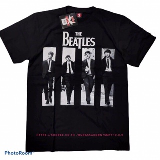 เสื้อเสื้อผ้าผู้ชาย◇  เสื้อวง The Beatles เสื้อยืดวง THE BEATLES เสื้อยืดผช เท่ๆ คอลูกเรือ