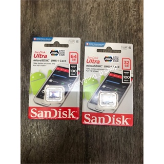 Sandisk MicroSD Ultra 32GB/64GB 100MB/s No Adapter  ประกัน Synnex 7ปี