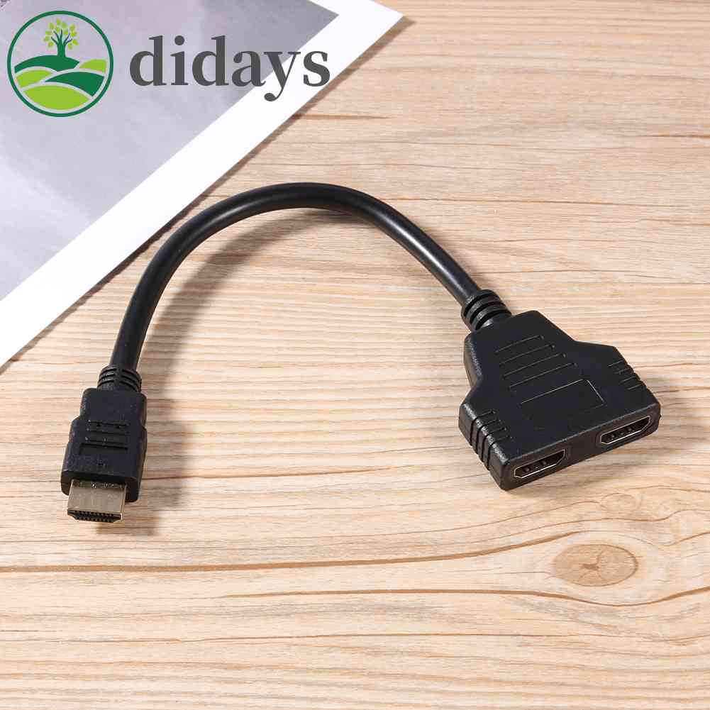 didays-อะแดปเตอร์แยกสายเคเบิลวิดีโอ-hdmi-1080p-1x2-เข้า-1-ออก-2