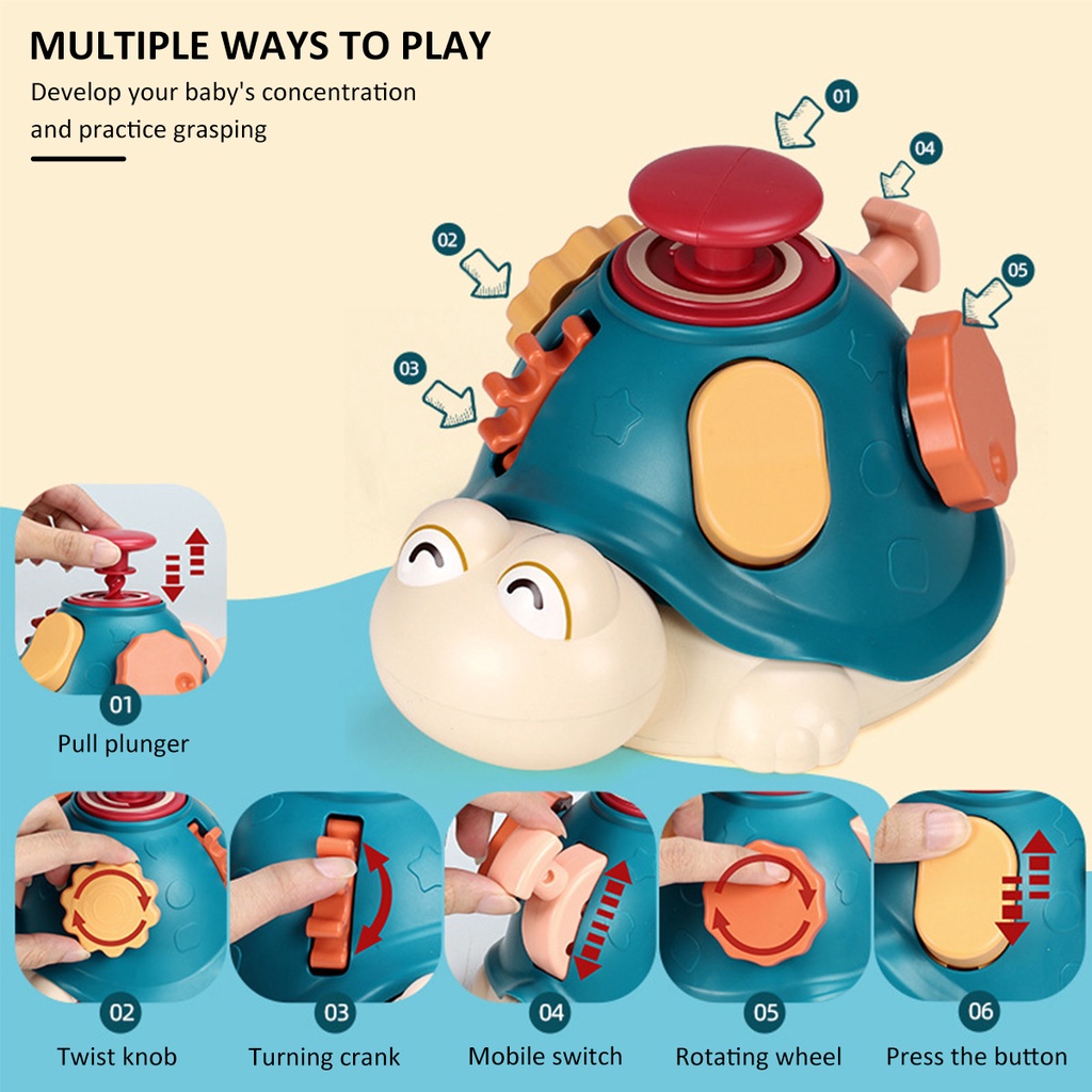 montessori-ของเล่นเต่าน่ารัก-ส่งกําลังการออกกําลังกาย-ของเล่นสําหรับเด็ก