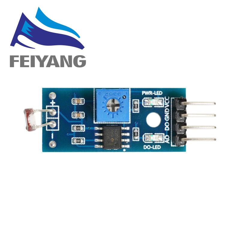 Lm393 โมดูลเซนเซอร์ตรวจจับแสง ไวแสงออปติคอล 4pin สําหรับ arduino ...