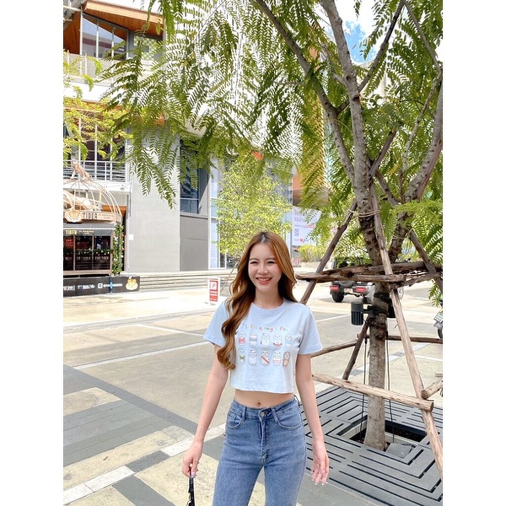 เสื้อครอป-หมาจ๋า-จีจี้-sexy-gigi-collection-crop-top