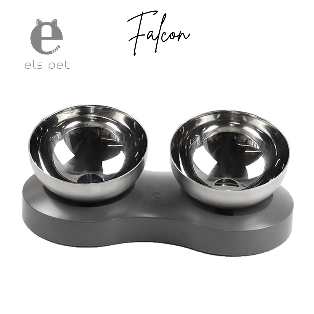 falcon-els-pet-ชามอาหารสัตว์เลี้ยงคู่สแตนเลส-แสตนเลสแท้เกรด304-ชามอาหารแมว-ชามอาหารสุนัข-เป็นแบบทรงโค้ง