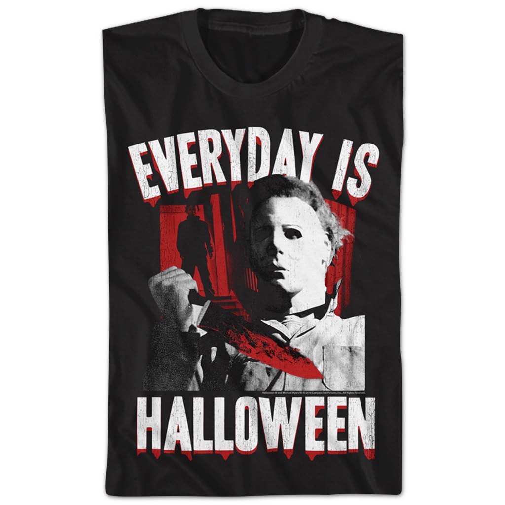 เสื้อยืดตลก-everyday-halloween-เสื้อยืดเท่-เสื้อเชิ้ตชาย-เสื้อเชิ้ตชาย-เสื้อยืด