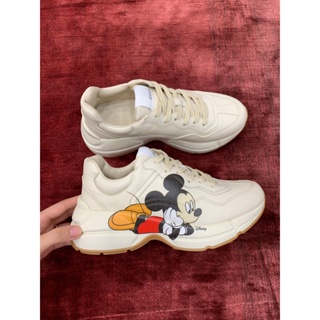 พรี​ ราคา5500 Gucci Rhyton sneakers 34-40 รองเท้ากีฬา 4G-13G