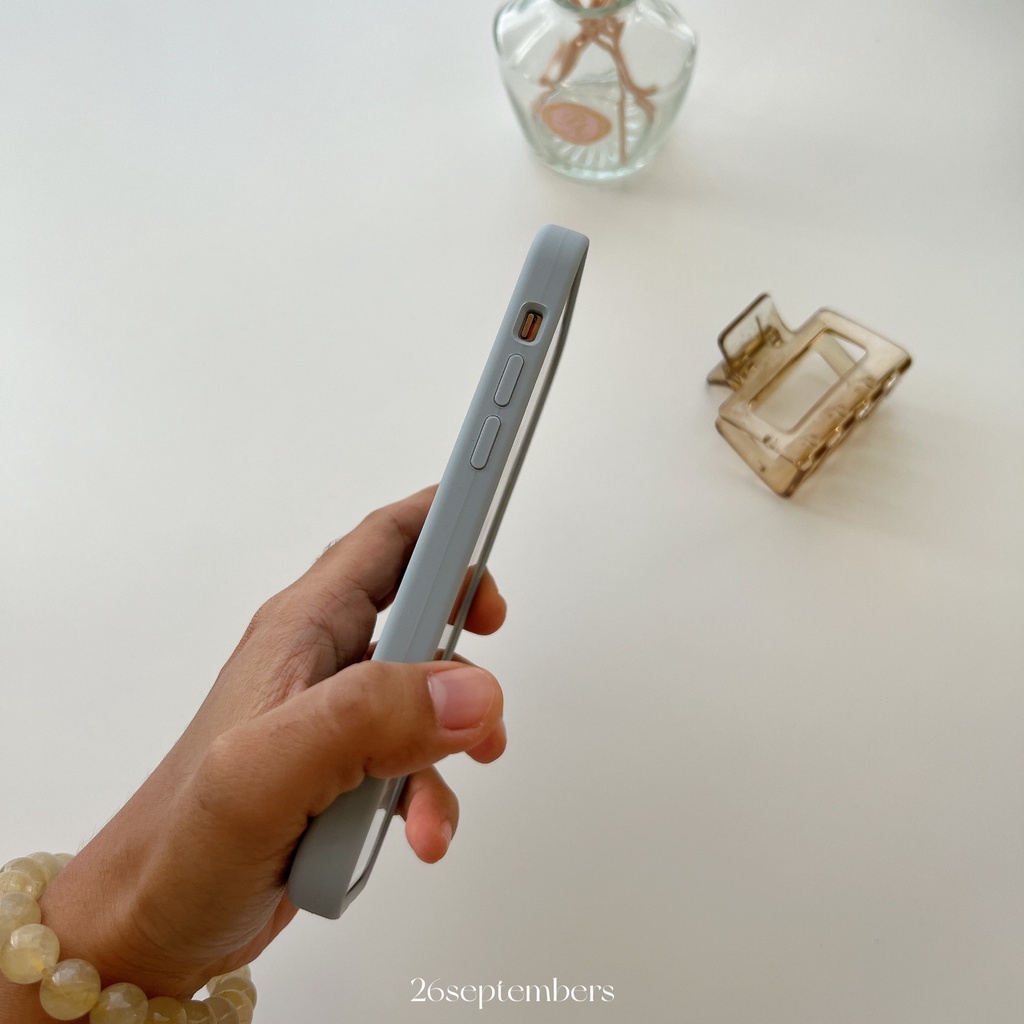 เคสสำหรับไอโฟน-7-15-pro-max-เคสซิลิโคน-ไม่มีโลโก้-บุกำมะหยี่-ลบรอยปากกาได้-สีฟ้าหม่น-ปิดท้าย