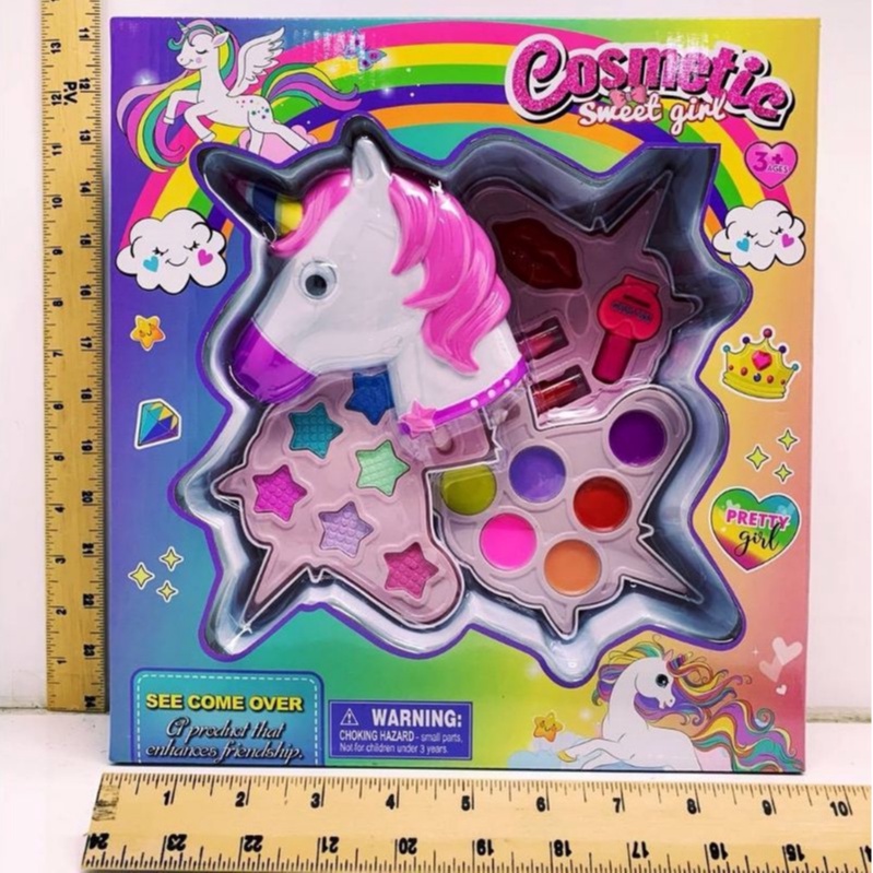 clever-toys-ชุดแต่งหน้าสำหรับเด็ก-รูปม้าสีหวาน