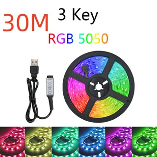 3key สายไฟ led RGB 5050 เปลี่ยนสีได้ 30 เมตร E+R