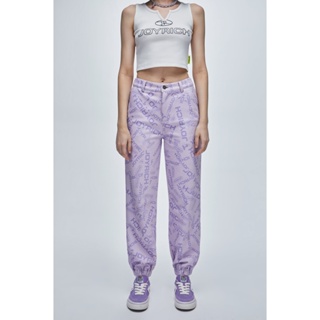 JOYRICH FW22- Knit Pants_Light Purple กางเกงจ็อกเกอร์ สีม่วงอ่อน