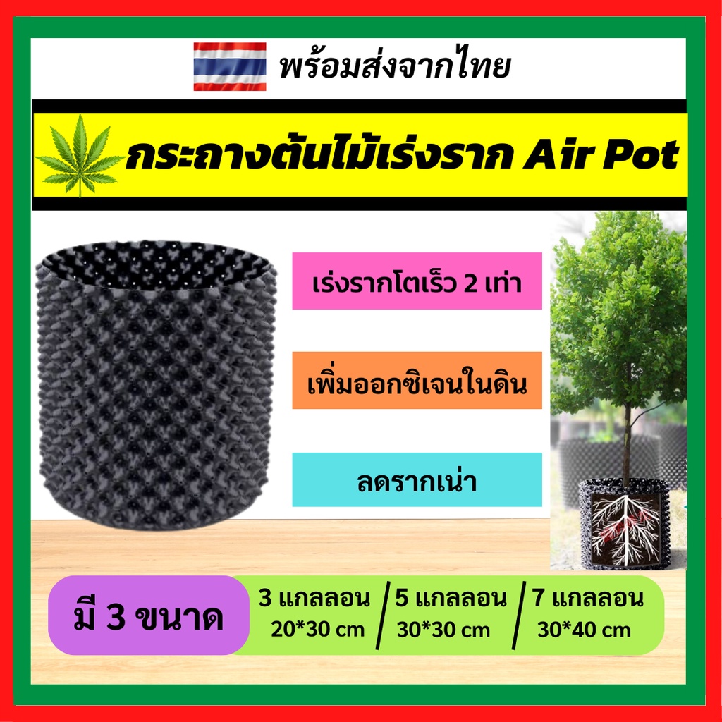 พร้อมส่ง-กระถาง-air-pot-กระถางต้นไม้-กระถางต้นไม้พลาสติก-เกรด-hdpe