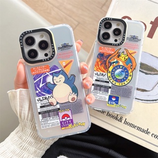 เคสโทรศัพท์มือถือ กันกระแทก ลายการ์ตูนโปเกม่อน Snorlax Charizard สําหรับ IPhone 14 Plus 11 12 13 14 Pro Max 14 Pro Max