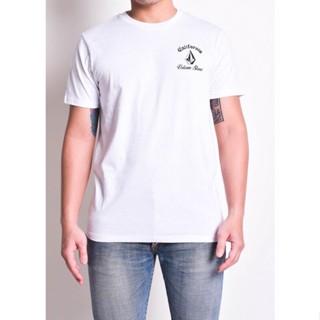 Volcom เสื้อยืด VAF741809 APAC CALI ERA SS TEE WHT TEE