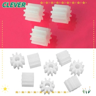 Clever สินค้าใหม่ เฟืองพลาสติก 10 ซี่ อุปกรณ์เสริม สําหรับรถบังคับ DIY 500 ชิ้น